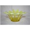 Image 1 : Opalescent Vaseline Glass Candlestick Holder