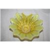 Image 2 : Opalescent Vaseline Glass Candlestick Holder