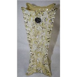 Savoy China Vase, Hand Decorated w/24 K Gold