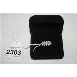 Exquisite 14 K.P. White Gold Cocktail Ring 2K TW D