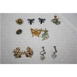 Set of Butterfly Pins/Misc Pins/Earrings