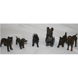 Grouping of 6 Dog Figures