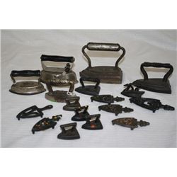 Collection of Child's Sad Irons & Trivots