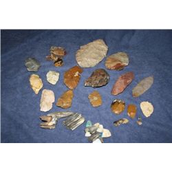 Group Misc Petrified Items, Flint, Arrowheads