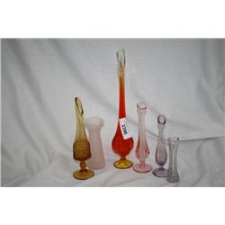 Group of 6 Assorted Bud Vases