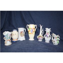 7 Misc China Vases