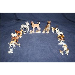 Box Lot of Dog Figures