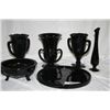Image 2 : 6 Pcs Black Amethyst  Glass