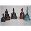 Image 2 : Group of  4 Fenton Bells& 1 Imperial Bell