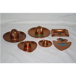 6 Pcs Western Copper Items
