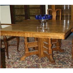 Ash Dining Table w/7 Leaves