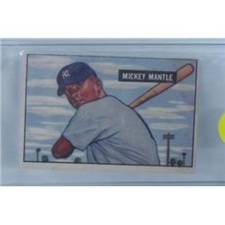 Mickey Mantle 1951 Card without COA sold as is without guarantee