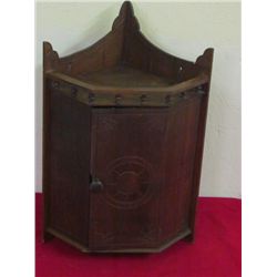 19th c Corner Cupboard