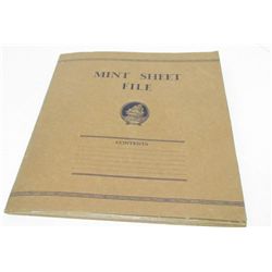 Mint Sheet stamps, 1940's Era