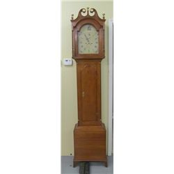 1800s American Cherry Grandfather Clock
