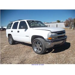 2001 - CHEVROLET TAHOE