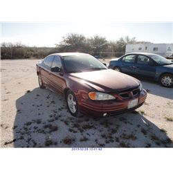 2000 - PONTIAC GRAND AM //  REBUILT SALVAGE