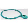 Image 2 : Natural 376.70ctw Turquoise Sterling Silver Necklace