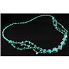 Image 1 : 366.08CTW TURQUOISE CHUNKY BLUE BEADED NECKLACE