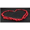 Image 2 : 496.70CTW CHUNKY RED CORALS BEADED FASHION NECKLACE