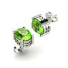 Image 1 : Peridot 1.90ctw Earring 14kt White Gold