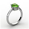 Image 1 : Peridot 0.95 ctw Ring 14kt White Gold