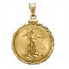 Image 2 : 2012 1/4 oz Gold Eagle Pendant (Fancy Cable-ScrewTop Be