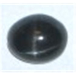 5.10 CARAT LARGE RARE *BLACK STAR SAPPHIRE-MINED IN INDIA*!! BLACK STAR CAME OUT OF SAFE!!
