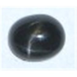 5.10 CARAT LARGE RARE *BLACK STAR SAPPHIRE-MINED IN INDIA*!! BLACK STAR CAME OUT OF SAFE!!