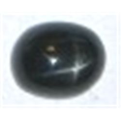 4.40 CARAT LARGE RARE *BLACK STAR SAPPHIRE-MINED IN INDIA*!! BLACK STAR CAME OUT OF SAFE!!