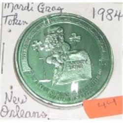 1984 MARDI GRAS TOKEN NEW ORLEANS *MS HIGH GRADE JEFFERSON PARISH LOUISIANA!!