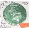 1984 MARDI GRAS TOKEN NEW ORLEANS *MS HIGH GRADE JEFFERSON PARISH LOUISIANA!!