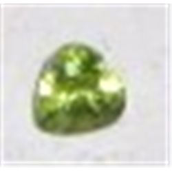 .80 CARAT PERIDOT GEMSTONE HEART SHAPE CUT & FACETED *MINED IN ARIZONA-BEAUTIFUL GREEN COLOR*!!