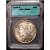 Image 1 : 1923-D PEACE SILVER DOLLAR, ICG MS 64 NICE!