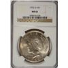 Image 1 : 1922 D PEACE DOLLAR NGC MS61