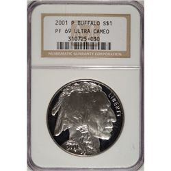 2001 P BUFFALO DOLLAR NGC PF 69 U.C.