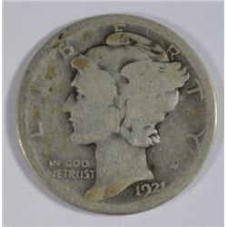1921 MERCURY DIME GOOD