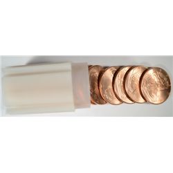 ONE ROLL ( 20 ) ONE OUNCE PIECES OF PURE COPPER