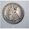Image 1 : 1847O Seated Liberty half $  borderline fine