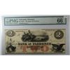 Image 3 : Remainder note  18--'s  $2  BANK of FLORENCE NE RARE PMG66 est $400-$425