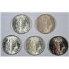 Image 2 : 5  1945S  Mercury dimes GEM65 BEAUTYS   est $125-$150