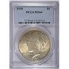 Image 1 : 1935  Peace $  PCGS64   est $190-$200