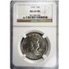Image 1 : 1950  Franklin half $   NGC64FBL   est $55-$60