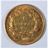 Image 2 : 1861  T3 $1 gold   XF est  $220-$230