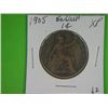 Image 1 : 1905 ENGLISH 1 CENT COPPER