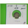 Image 1 : 1858 1/2 DIME