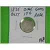 1835 BUST DIME