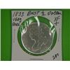 Image 1 : 1833 BUST 1/2 DOLLAR