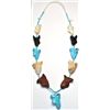 Image 1 : Zuni Multi-Stone 3 Direction Fetish Necklace - Ben Livingston