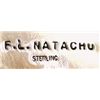 Image 2 : Zuni Multi-Stone Inlay Sunface Sterling Silver Bolo Tie & Buckle Set - Fred & Lolita Natachu